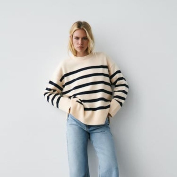 NWOT Striped Knit Sweater